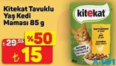 KİTEKAT TAVUKLU YAŞ KEDİ MAMASI 85 G
